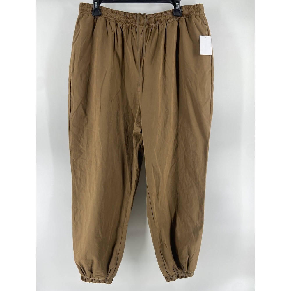 Good American Pants Womens 4 Barrel Leg Trousers GP0877 Brown Jogger